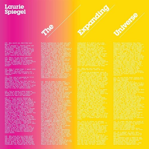 Laurie Spiegel: The Expanding Universe ( RECORD )