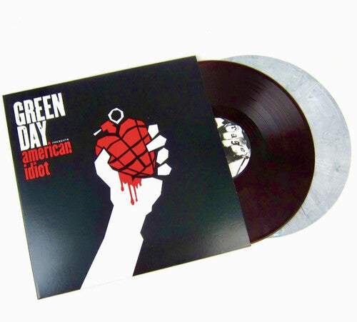Green Day: American Idiot - Limited Colored Vinyl with LP1 pressed on Red with Black swirl & LP2 pressed on White with Black swirl ( RECORD )