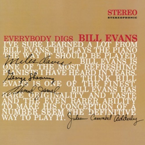 Bill Evans: Everybody Digs Bill Evans ( RECORD )