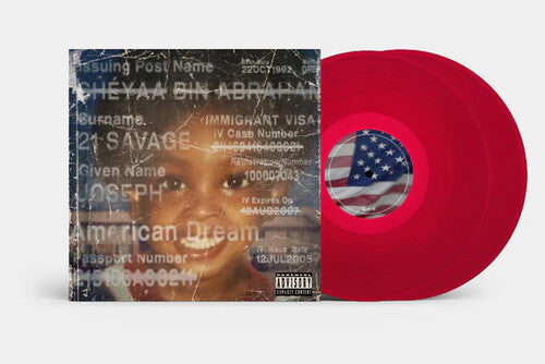 JID feat. 21 Savage and Baby Tate: American Dream - Red Colored Vinyl ( RECORD )