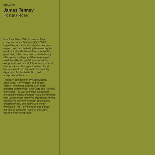 James Tenney: Postal Pieces ( RECORD )