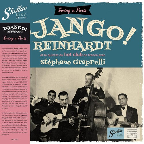 Django Reinhardt: Et Le Quintet Du Hot Club De France Avec Stephane Grapelli ( RECORD )