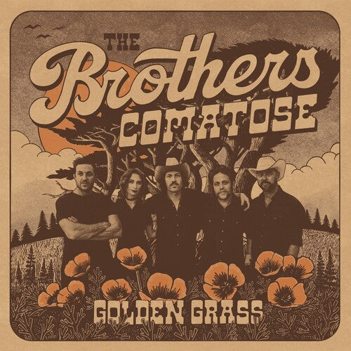 The Brothers Comatose: Golden Grass - Splattered Orange & Blue ( RECORD )