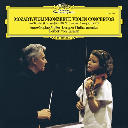 Anne-Sophie Mutter: Mozart: Violin Concertos Nos. 3 & 5 - Black Vinyl ( RECORD )
