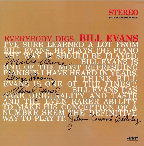 Bill Evans: Everybody Digs Bill Evans ( RECORD )