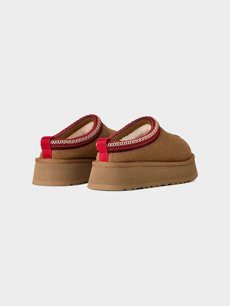 Women's Braided Leather Outdoor Suede Slippers