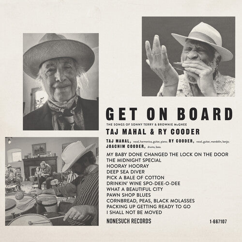 Taj Mahal & Ry Cooder: Get On Board ( RECORD )