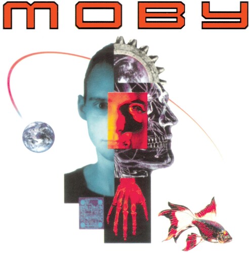 Moby: Moby - Black/White Marble on Blue ( RECORD )