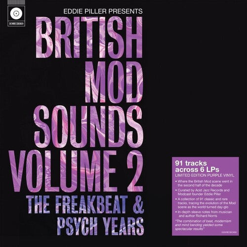Various Artists: Eddie Piller Presents British Mod Sounds Of The 1960s Volume 2: The Freakbeat & Psych Years / Various - 6LP Boxset on 140-Gram Purple Colored Vinyl ( RECORD )
