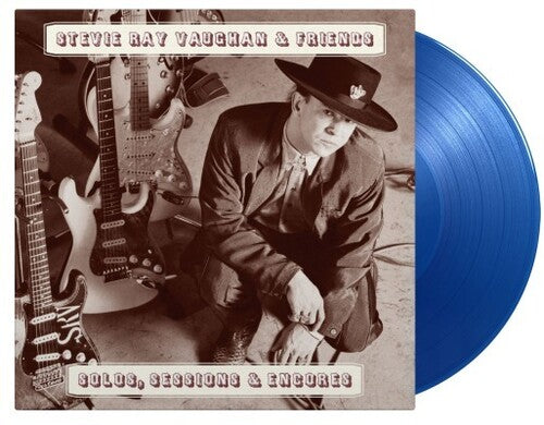 Vaughan, Stevie Ray & Friends: Solos Sessions & Encores - Limited 180-Gram Translucent Blue Colored Vinyl ( RECORD )