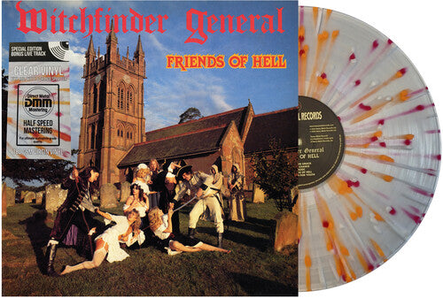 Witchfinder General: Friends Of Hell - Clear Red Orange & White Splatter Vinyl ( RECORD )