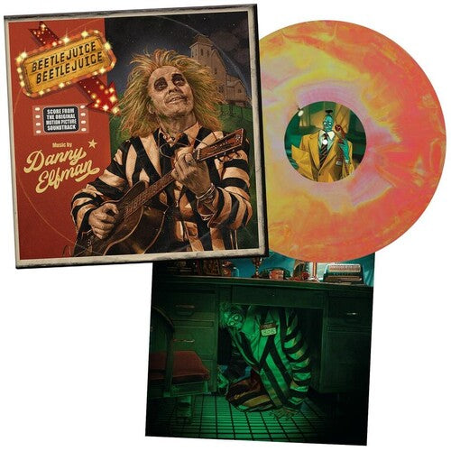 Danny Elfman: Beetlejuice Beetlejuice (Original Soundtrack) - Limited Australian Exclusive Pink & Yellow Colored Vinyl ( RECORD )